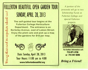 Fullerton Open Garden Tour